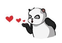 Twoo.com Panda Sticker